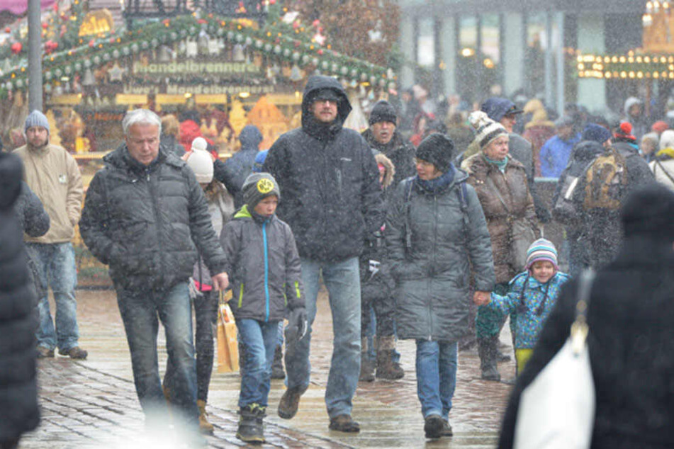 Voll war es auch auf dem Weihnachtsmarkt.