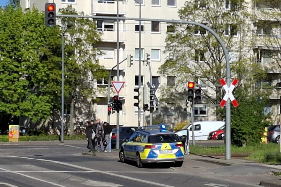 Die Polizei war für die Unfallaufnahme vor Ort.