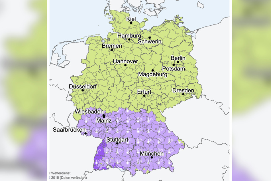 Der Deutsche Wetterdienst warnt vor allem im Südwesten vor extremer Hitze.