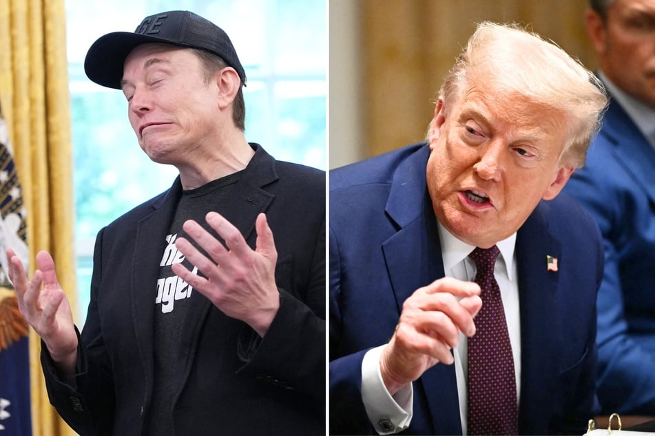 A recently filed complaint claims President Donald Trump (r.) and Elon Musk's Department of Government Efficiency uploaded Social Security information to an unsecured server.