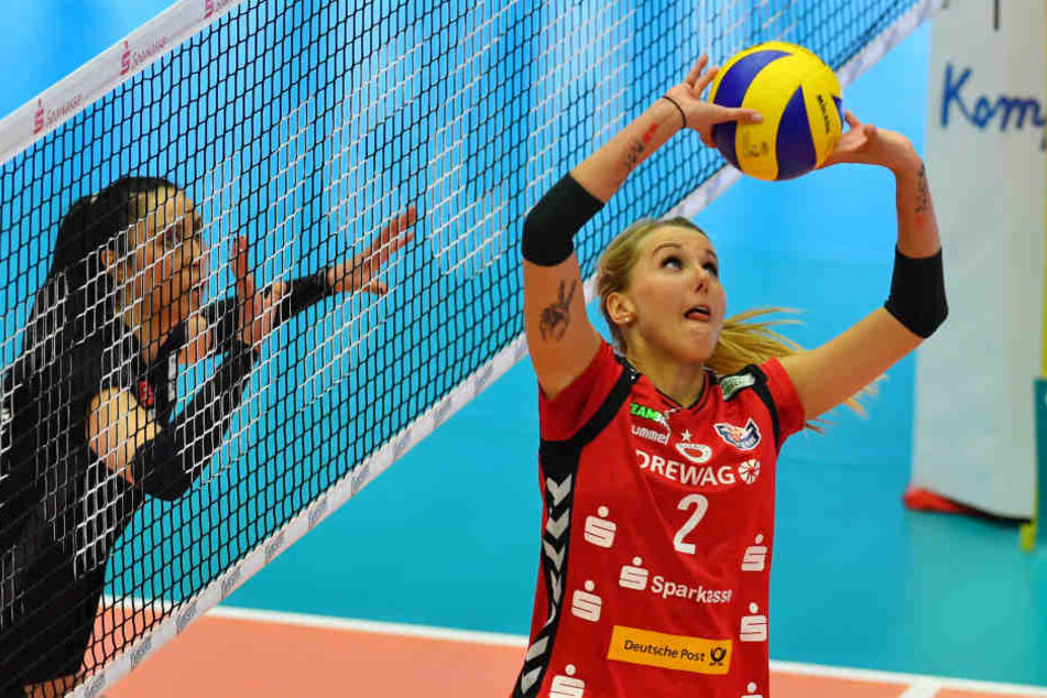 Mareen Apitz wird nun mit dem DSC im CEV-Cup spielen.