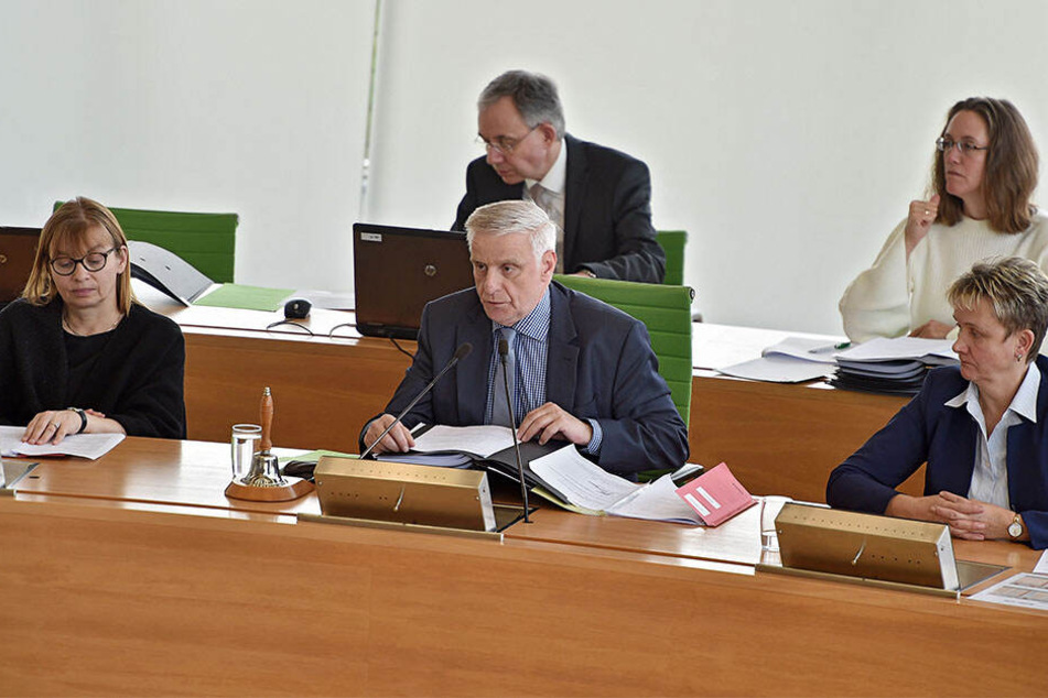 Thomas Colditz sprang bei der Landtagssitzung im Plenum ein.