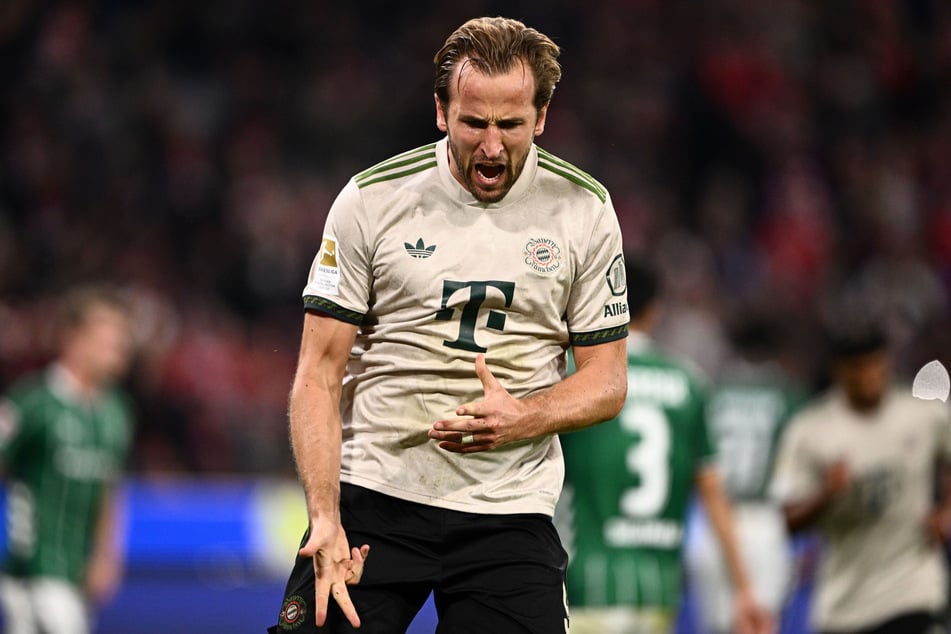 Traf vom Punkt zur Zwei-Tore-Führung: Bayern-Knipser Harry Kane (32).