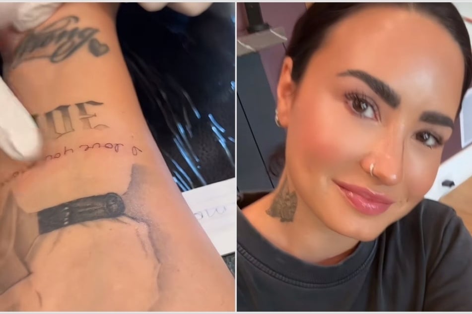 Demi Lovato pays homage to mom with unique tattoo: "I love you more!"