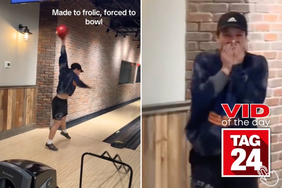 Today's Viral Video of the Day features a guy who showed off his incredible dancing skills at the bowling alley.