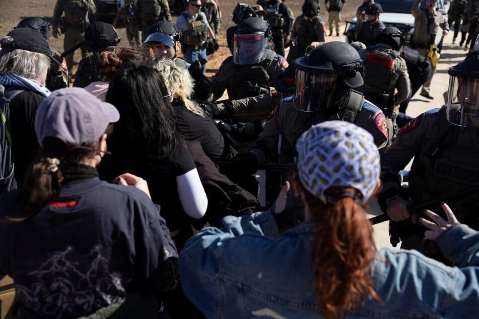 Texas state police attacked demonstrators protesting in front of an ICE facility where Liam Conejo Ramos, a 5-year-old boy, was caged.
