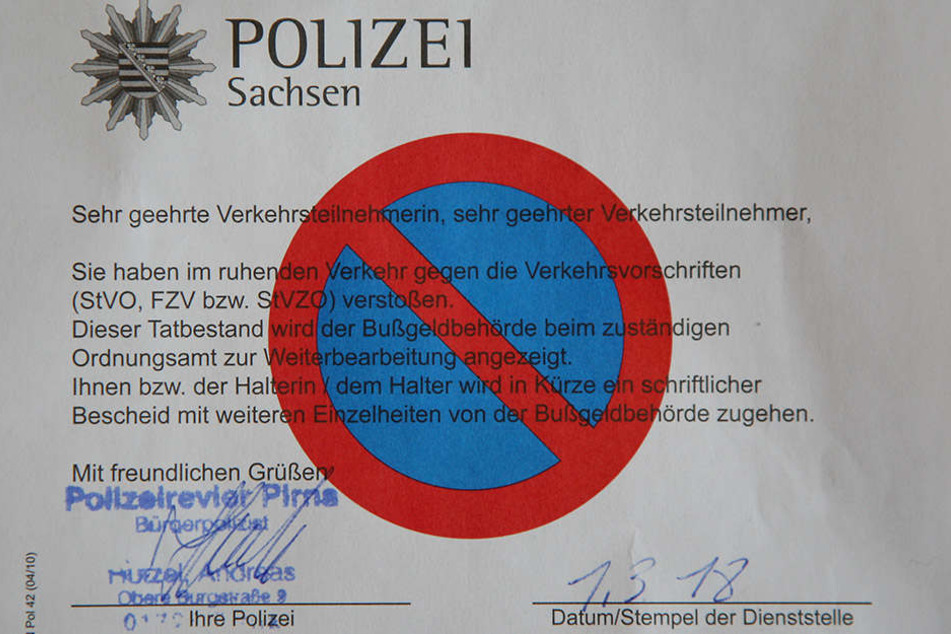 Dieses Knöllchen muss der Olympiasieger jetzt zahlen.