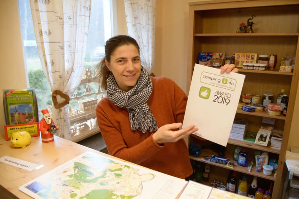 Franziska Polusik (46) freut sich über den Camping-Award. Ihr Campingplatz gehört zu den beliebtesten Europas.