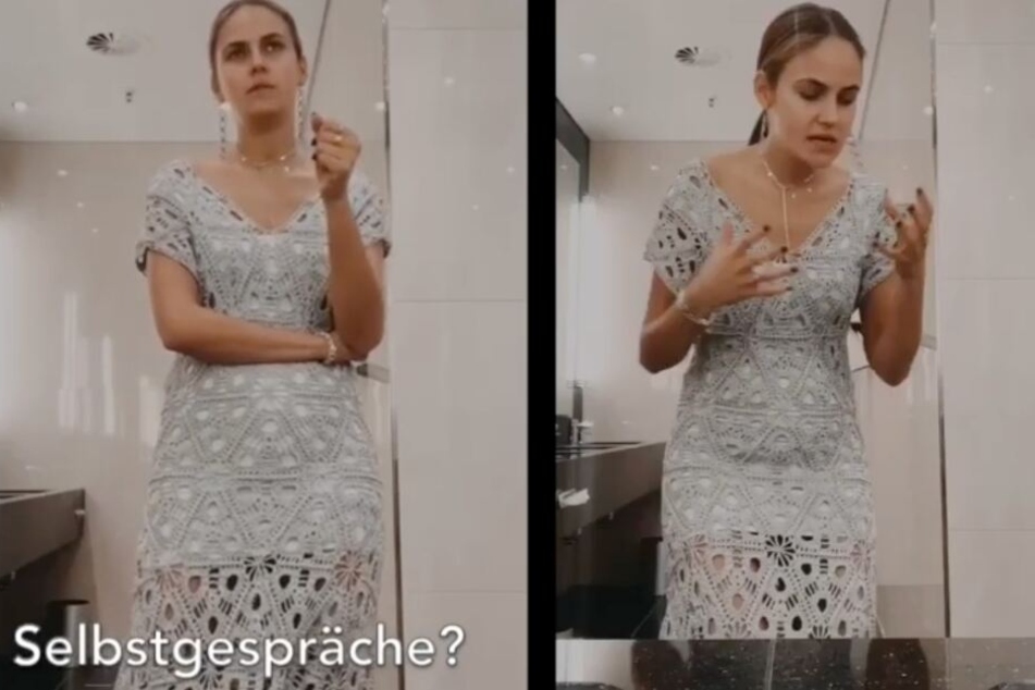 Der Auftritt des Models wirkt leicht verwirrend.