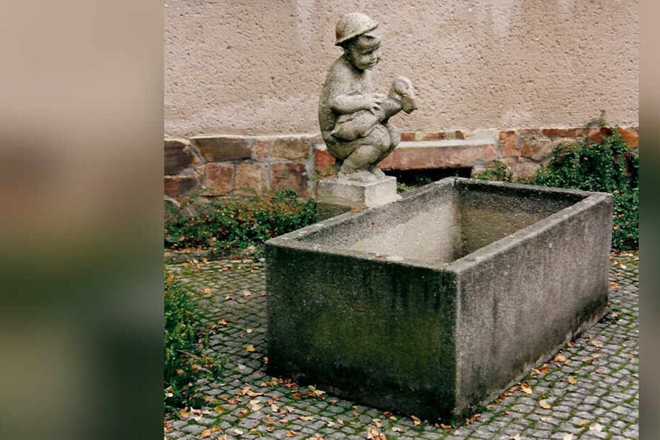 In Limbach-Oberfrohna wurde diese Brunnenfigur gestohlen.