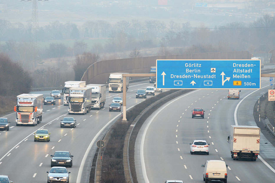 Die nächsten Monate geht es auf diesem Abschnitt Richtung Chemnitz nur mit Tempo
80 und verengten Fahrstreifen voran.