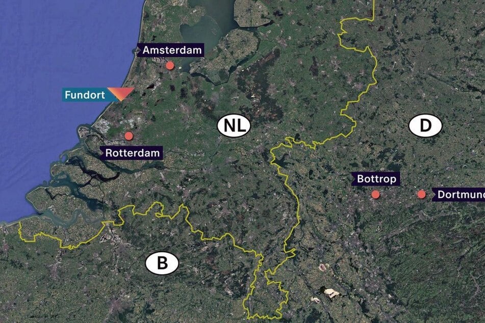 Der Fundort der Leiche liegt am Meer nahe Wassenaar zwischen Amsterdam und Rotterdam.