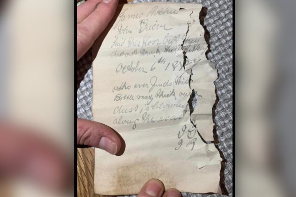 Der geheimnisvolle Zettel ist 135 Jahre alt.