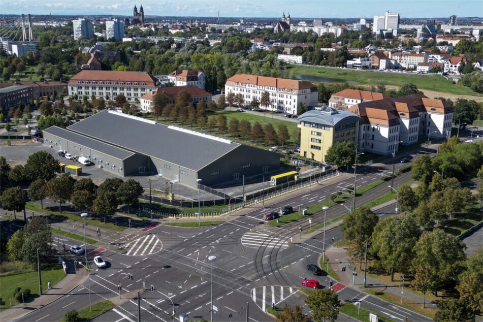 Die Halle wurde für den Prozess um Weihnachtsmarkt-Attentäter Taleb A. erbaut.