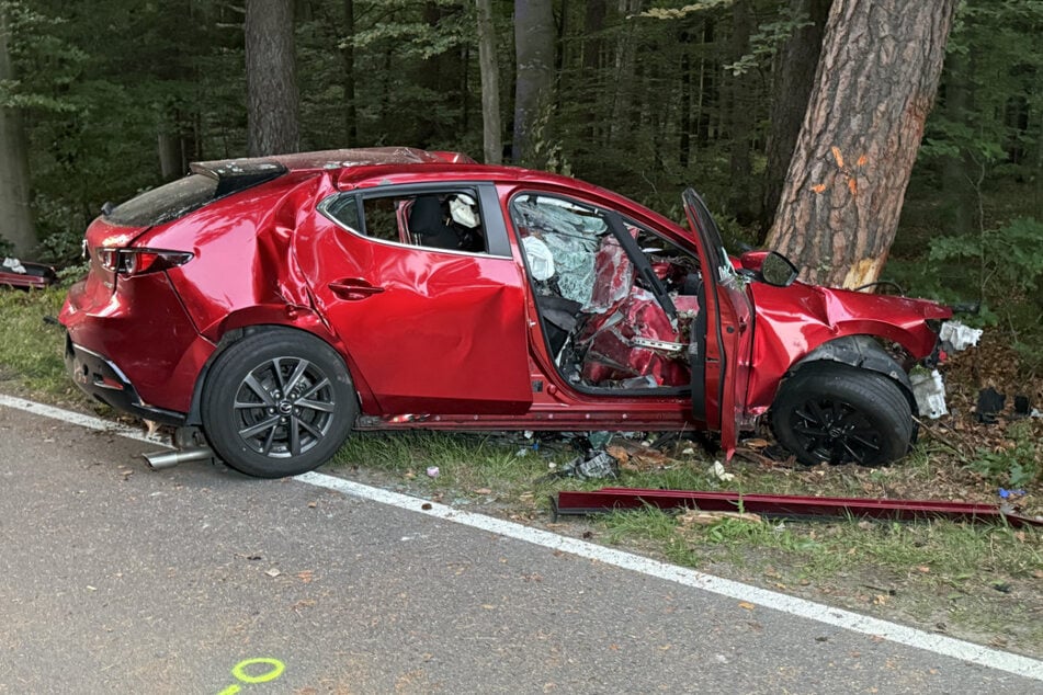 Der 29 Jahre alte Fahrer – er war allein im Fahrzeug – wurde bei dem Unfall schwer eingeklemmt. Er erlag noch vor Ort seinen Verletzungen.