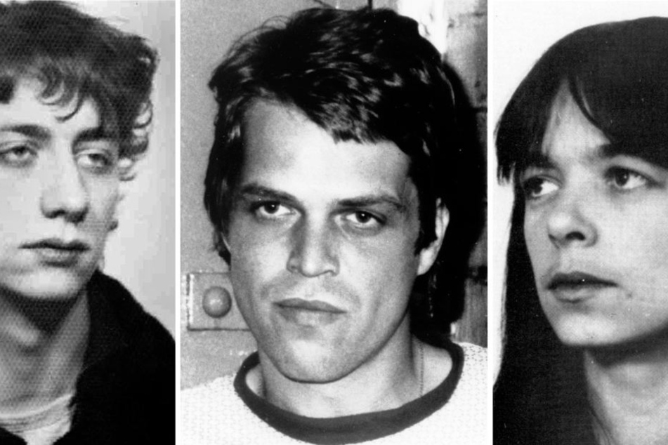 Die undatierten Handouts des BKA zeigen die gesuchten Ex-RAF-Terroristen Burkhard Garweg (l-r), Ernst-Volker Wilhelm Staub und Daniela Klette in jungen Jahren.