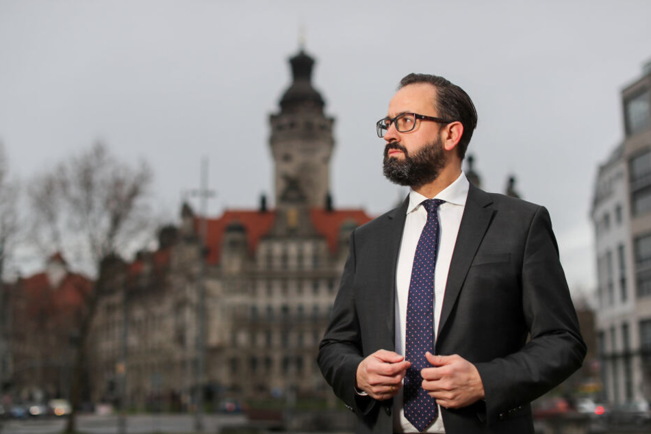 Das Leipziger Rathaus ist seit drei Jahrzehnten in SPD-Hand. Leidet Sebastian Gemkows Wahlkampf unter der politischen Lage nach Thüringen?