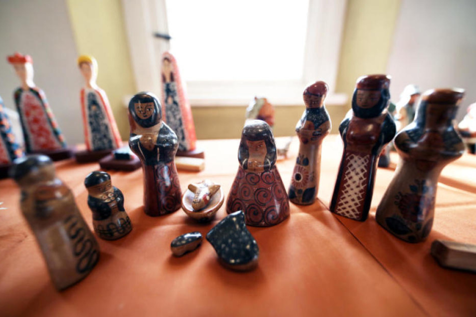 Krippen-Figuren gehören ebenfalls zur Sammlung.