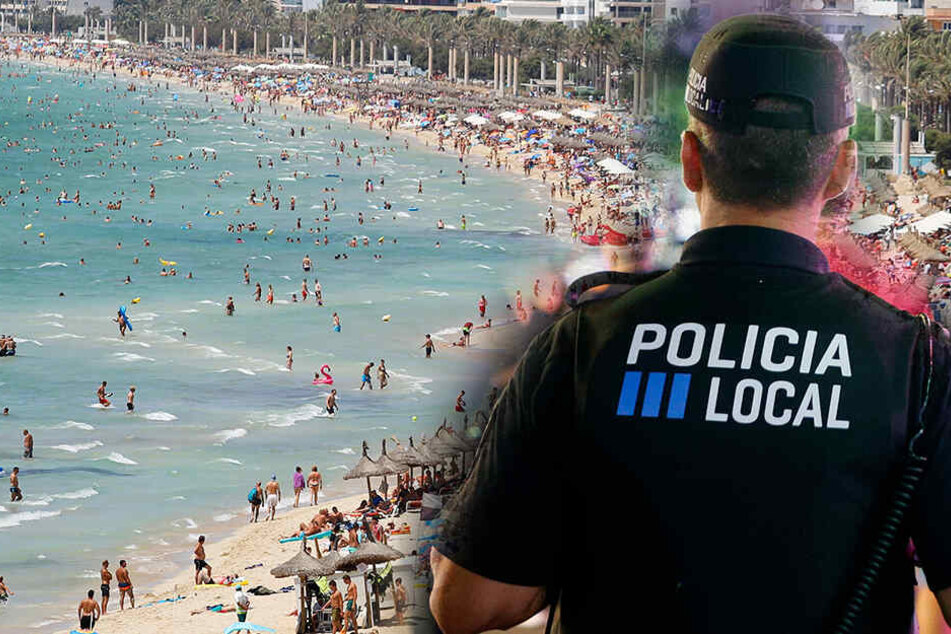 Deutsche rasten auf Mallorca komplett aus und bewerfen sich mit Straßenschildern