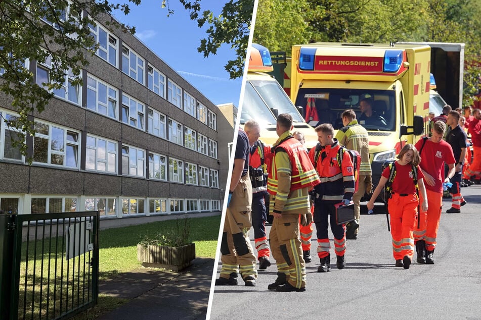 Dresden: Atem-Alarm an Dresdner Oberschule: Über 400 Menschen evakuiert - mehr als 40 Schüler in Behandlung