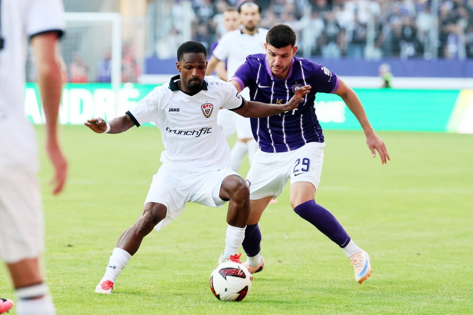 Auswärts musste der BFC Dynamo schon einige Male knappe Niederlagen hinnehmen, wie hier beim 2:3 in Aue.