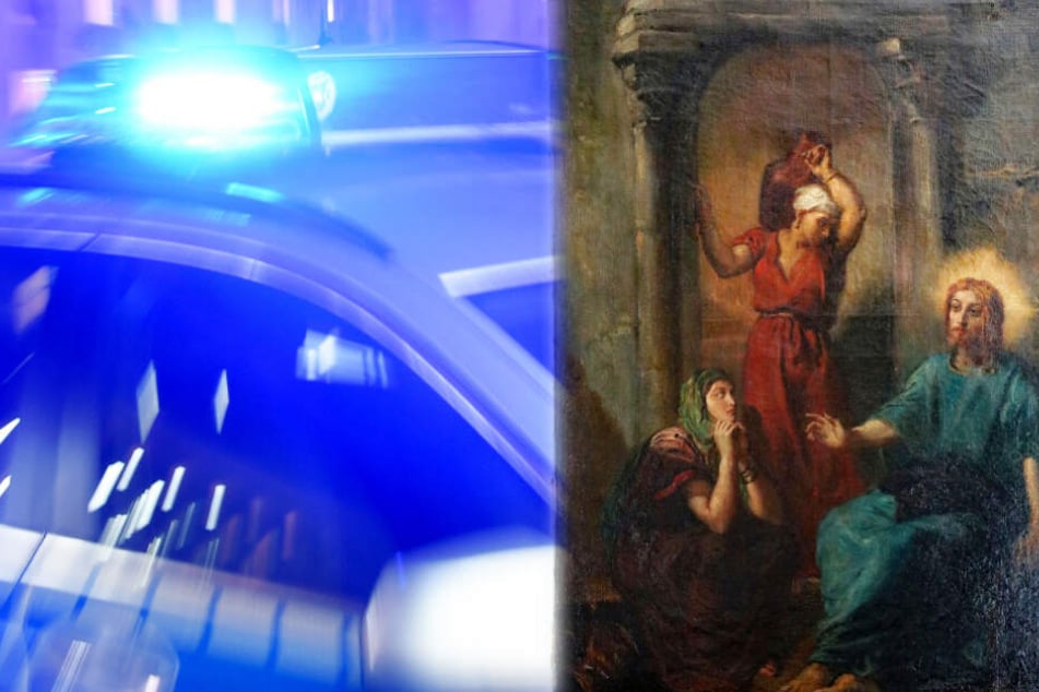 Das Gemälde "Jesus bei Martha und Maria" wurde von der Polizei in Wiesbaden sichergestellt.