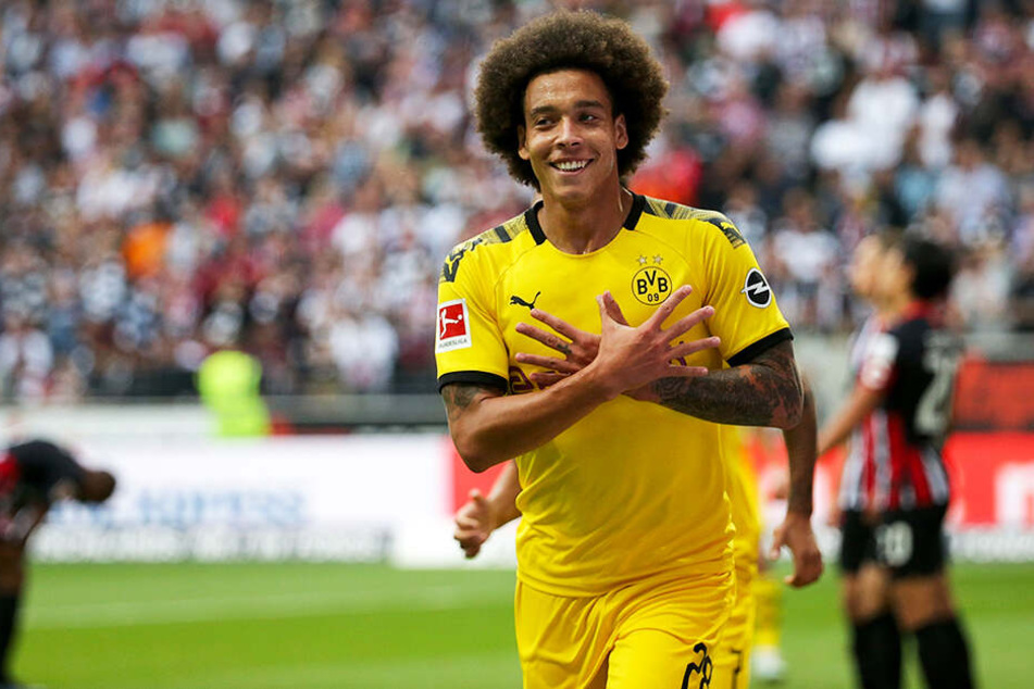Dortmunds Axel Witsel bejubelt seinen 1:0-Führungstreffer.