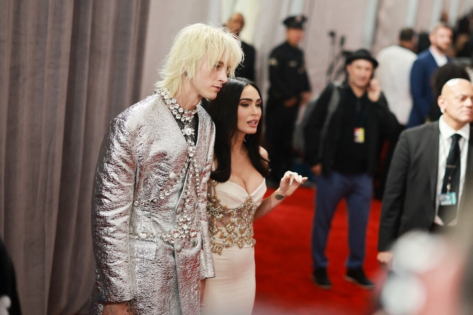 Machine Gun Kelly and Megan Fox attends the 65th Grammy Awards on February 5, 2023, in Los Angeles, California.