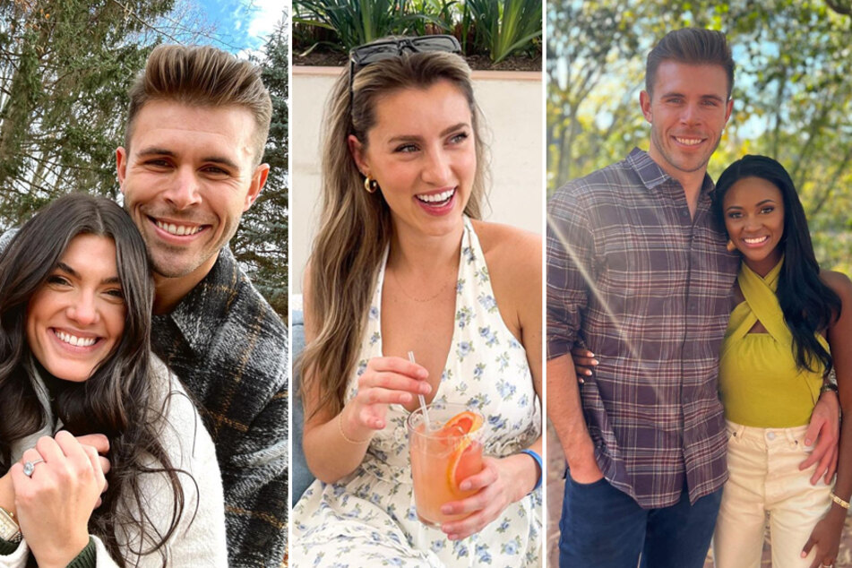Zach Shallcross (center l) embarked on four hometown dates during week 8 on The Bachelor.