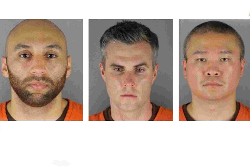Former police officers Alexander Kueng (left to right), Thomas Lane and Tou Thao face charges next year.