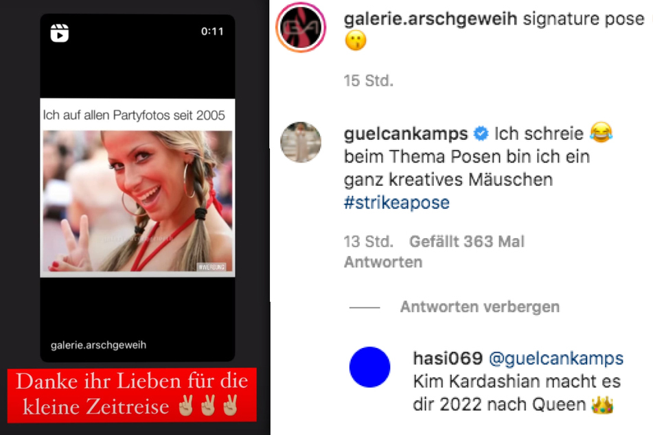 Gülcan Kamps (39) reagiert mit Humor auf das Instagram-Video. (Fotomontage)