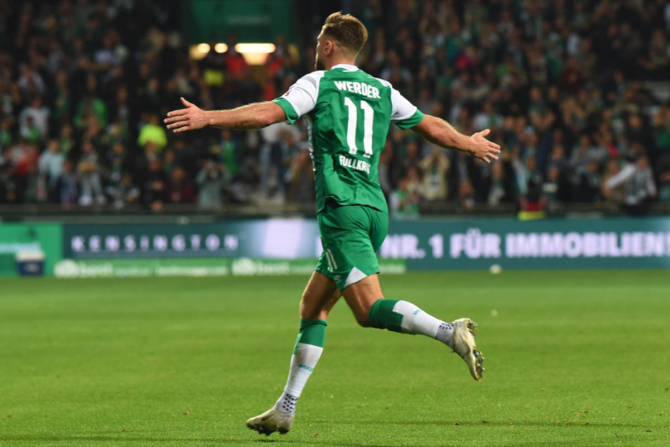 Niclas Füllkrug avancierte mit seinem späten Kopfballtor zum Matchwinner für Werder Bremen.