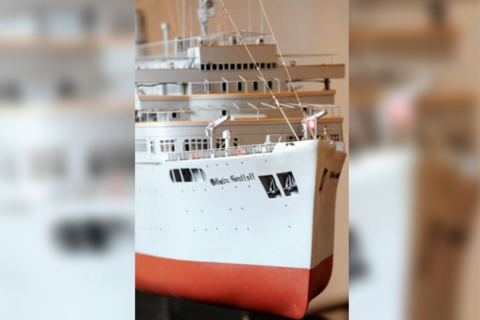 Modell der "Wilhelm Gustloff" im Internationalen Maritimen Museum.