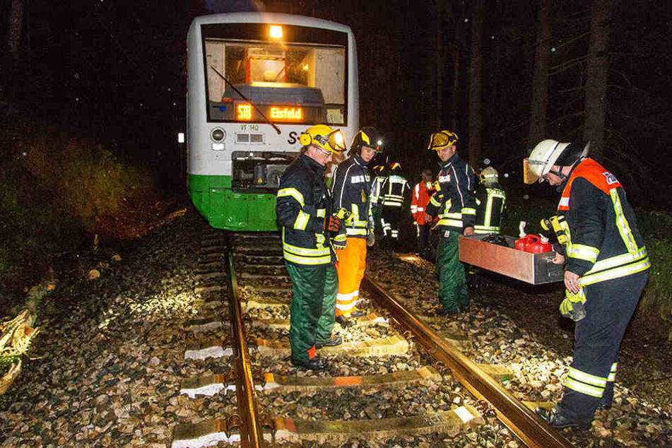 Der Zug krachte mit über 100 Stundenkilometern gegen den Baum.