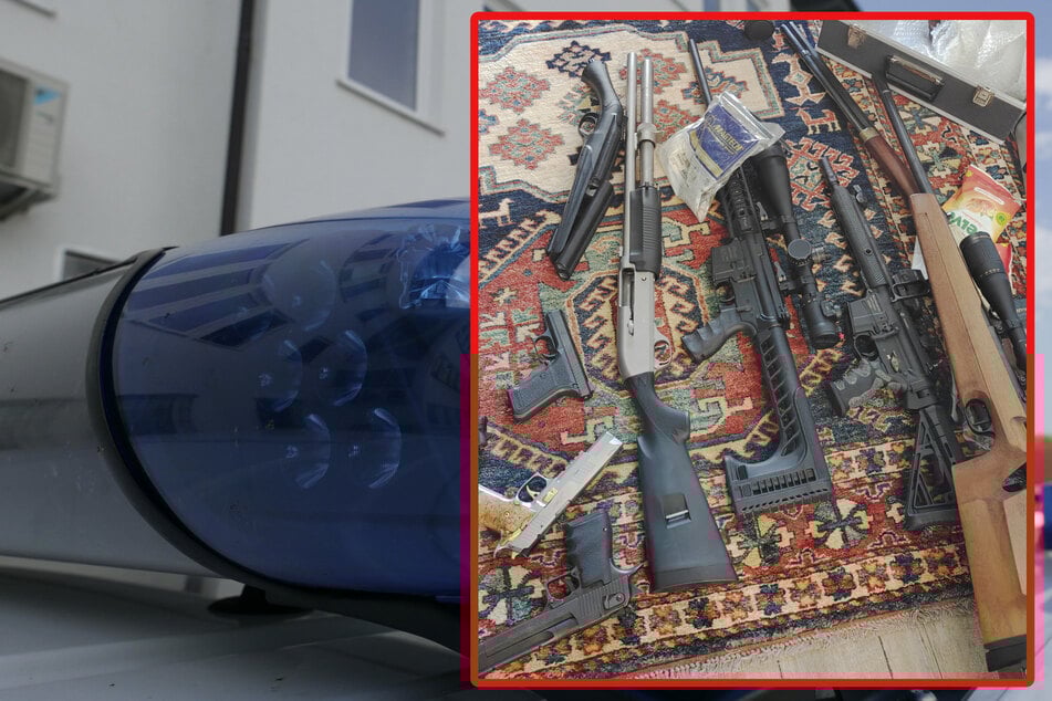 Im Rahmen der Durchsuchungen fanden die Beamten zahlreiche Waffen.