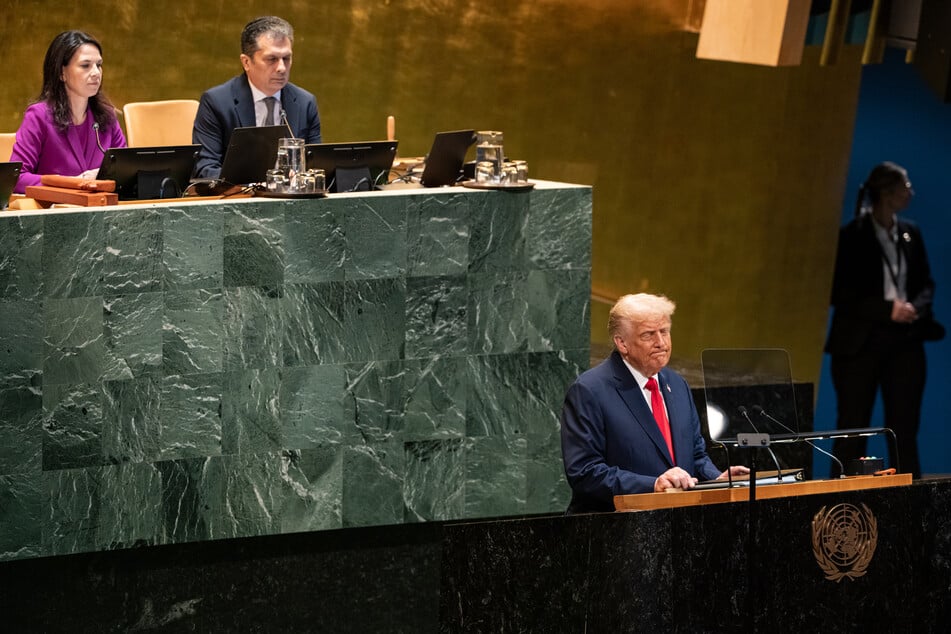US-Präsident Donald Trump (79, r.) hatte in seiner Rede vor der Generalversammlung der Vereinten Nation zum Rundumschlag ausgeholt. (Archivfoto)