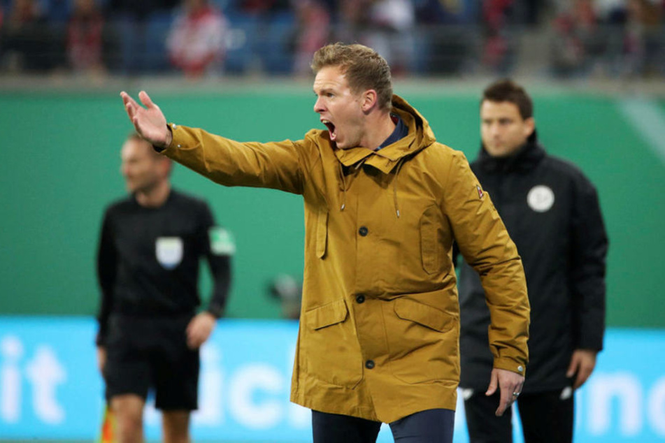 Ciao, DFB-Pokal! Hoffenheims jetziger und Leipzigs kommender Trainer Julian Nagelsmann (31) flog mit der TSG bei RB raus.