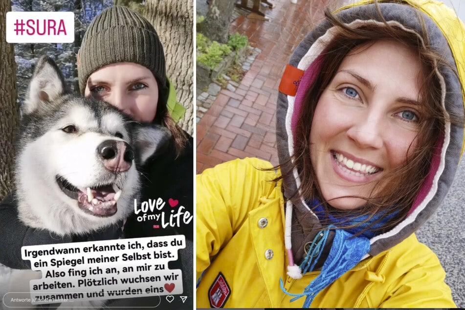 Julia Siefert-Winter (30) ist endlich wieder im Leben angekommen. Weiter an ihrer Seite: Hund Sura.