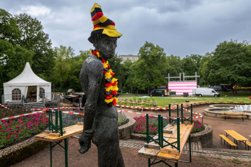 Sollte es regnen, findet das Public Viewing dennoch statt.
