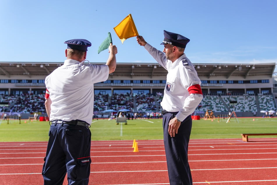 Im Heinz-Steyer-Stadion traten die Jugendfeuerwehren gegeneinander an.