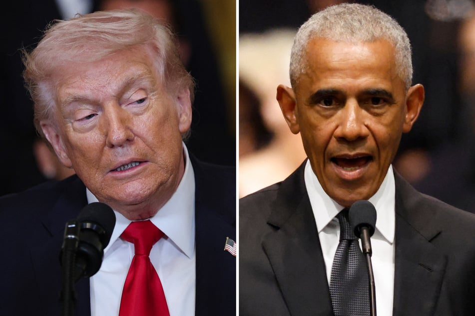 Obama condemns Trump's "assault on our democratic institutions" in passionate speech