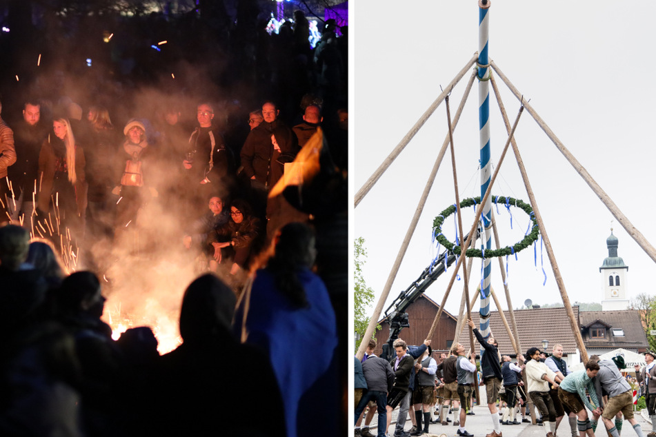 Feuer, Bäume und Kostüme: So wurde Walpurgisnacht gefeiert und in den 1. Mai getanzt