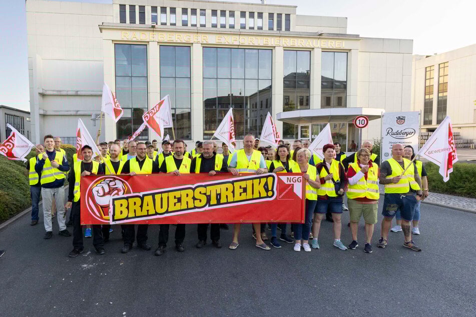 Die Beschäftigten mehrerer sächsischer Brauereien beteiligten sich an einem Warnstreik.