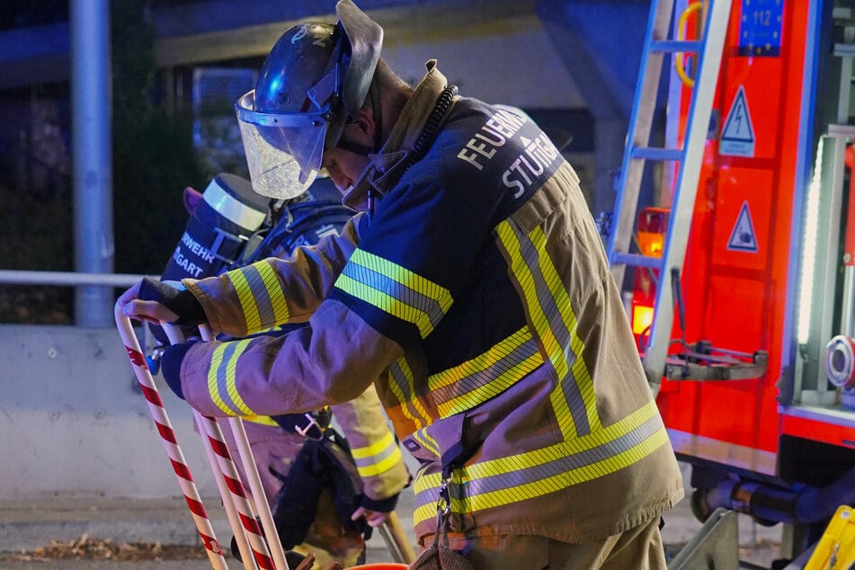 In Stuttgart-Feuerbach stand eine Küche in Vollbrand.