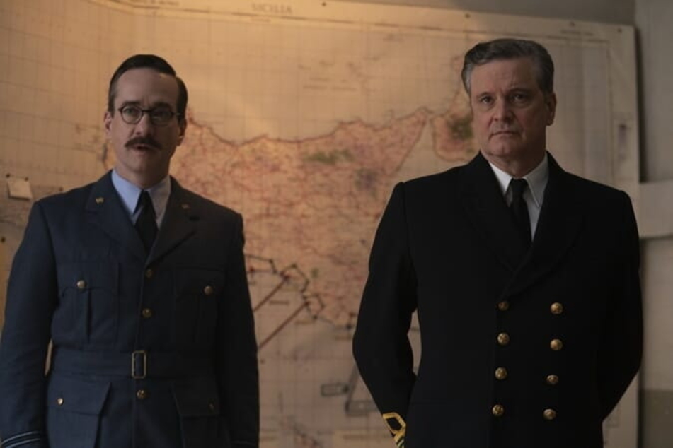 Matthew Macfadyen (59, l.) und Colin Firth (63) spielen die Schlüsselrollen in dem Kriegsdrama.