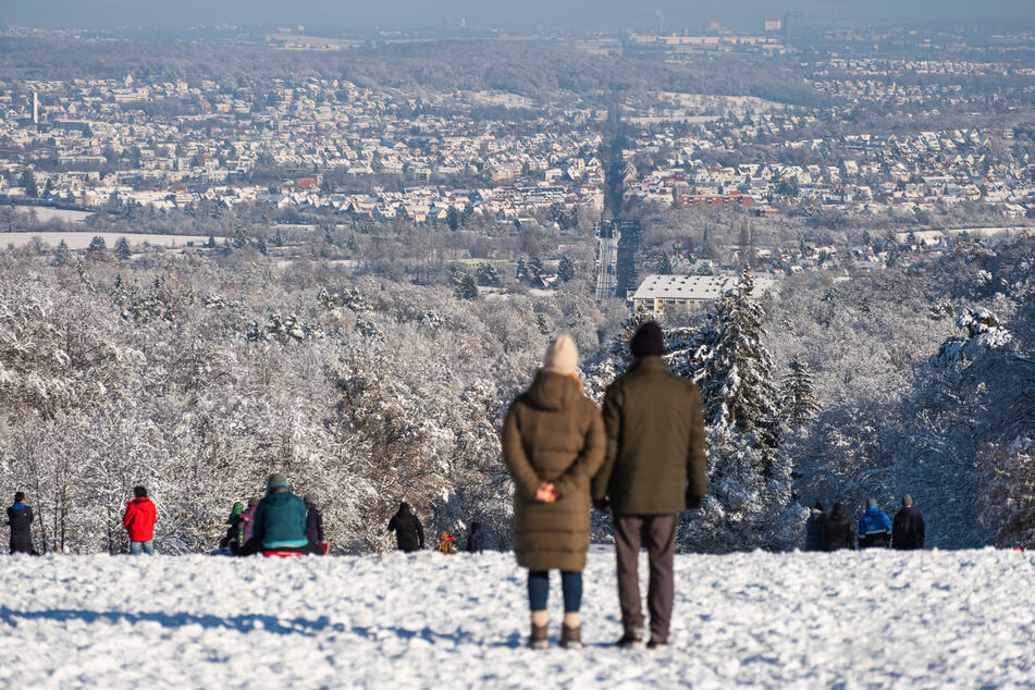 Diesen verschneiten Blick über Ludwigsburg können die Menschen an den Weihnachtsfeiertagen wohl nicht erwarten.