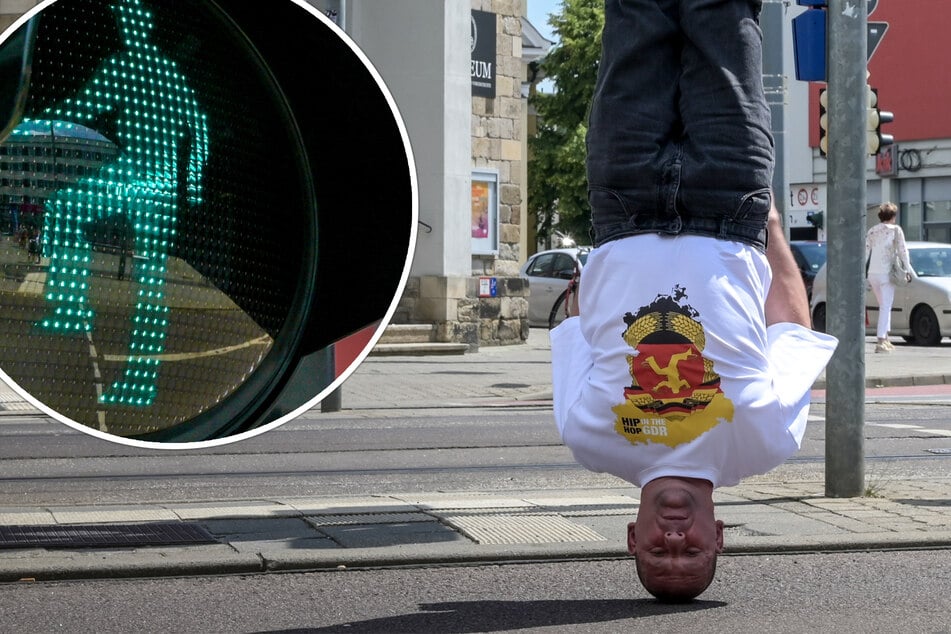 Seltene Ehre: Besondere Ampel würdigt frühere DDR-Sportler