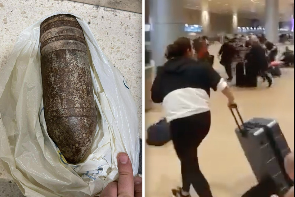 Chaos am Flughafen: Mörsergranate sorgt für Massenpanik!