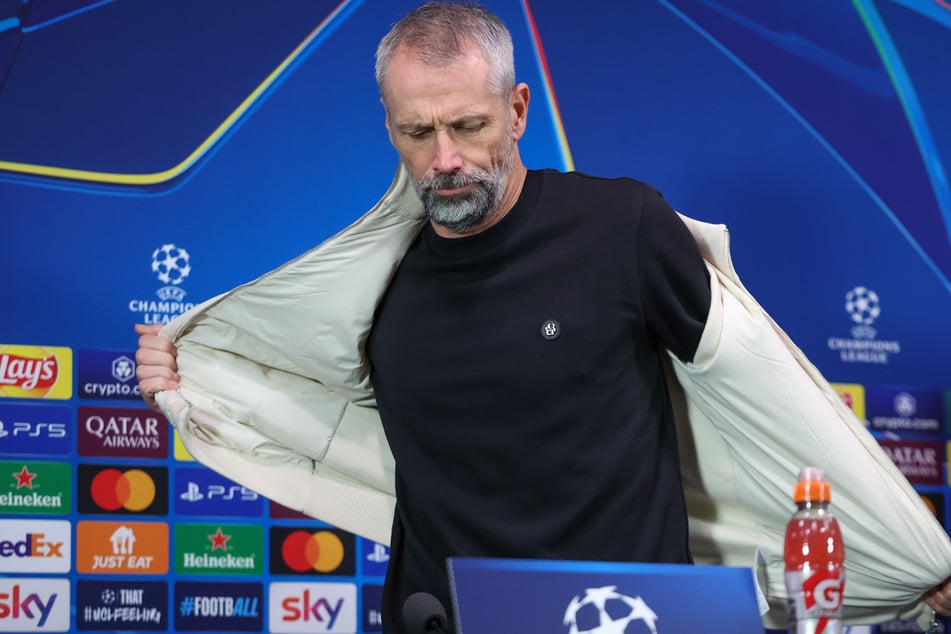 Leipzigs Cheftrainer Marco Rose (48) stand auf der Pressekonferenz vor dem Champions-League-Spiel am Dienstagabend beim italienischen Spitzenverein Inter Mailand Rede und Antwort.