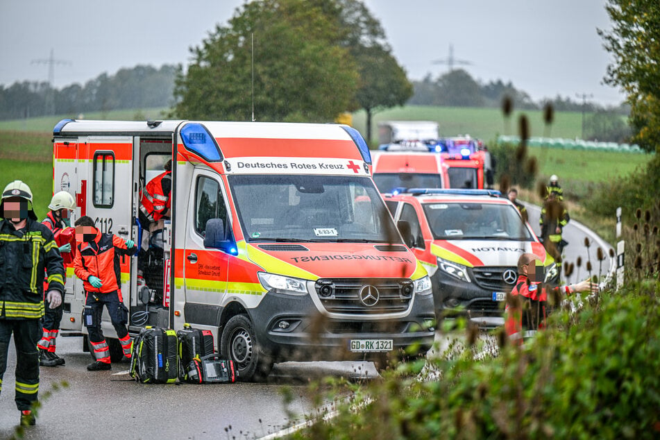 Die Rettungskräfte waren im Großaufgebot vor Ort.